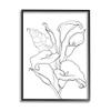 Stupell Industries Calla Lily Floral Stem Modern Minimal Line Drawing view 1