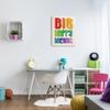 Stupell Industries Big Happy Dreams Encouragement Retro Rainbow Font view 2