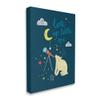 Stupell Industries Look Up Little One Phrase Kid's Telescope Bear view 1