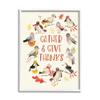 Stupell Industries Gather Give Thanks Acknowledgement Adorable Autumn Birds view 1