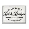 Stupell Industries Claus Family Bed & Breakfast Charming Christmas Holiday view 1