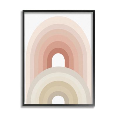 Stupell Industries Big Little Rainbow Desert Terracotta Palette Beige
