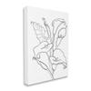 Stupell Industries Calla Lily Floral Stem Modern Minimal Line Drawing view 1