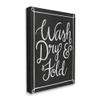 Stupell Industries Wash Dry & Fold Curved Loop Border Black view 1