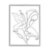 Stupell Industries Calla Lily Floral Stem Modern Minimal Line Drawing view 1