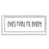 Stupell Industries Naps Make Me Happy Phrase Distressed Plank Pattern view 1