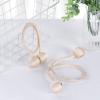 1 Pair Magnetic Curtain Tie Backs For Window Curtains and Drapes Magnetic Tie Band Home Office Decorative Drapes Weave Holdbacks Holders - Champagne view 3