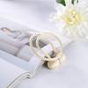 1 Pair Magnetic Curtain Tie Backs For Window Curtains and Drapes Magnetic Tie Band Home Office Decorative Drapes Weave Holdbacks Holders - Champagne view 4