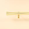 Adjustable Curtain Rod 42 to 126 inch for Windows,Curtain Rods with Trumpet Finials, 1" Standard Decorative Window Curtain Gold Satin Nickel finish Rod | Home Decor view 2