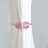 1 Pair Magnetic Curtain Tie Backs For Window Curtains and Drapes Magnetic Tie Band Home Office Decorative Drapes Weave Holdbacks Holders - Pink view 2