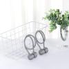 1 Pair Magnetic Curtain Tie Backs For Window Curtains and Drapes Magnetic Tie Band Home Office Decorative Drapes Weave Holdbacks Holders - Silver view 3