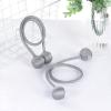 1 Pair Magnetic Curtain Tie Backs For Window Curtains and Drapes Magnetic Tie Band Home Office Decorative Drapes Weave Holdbacks Holders - Silver view 4