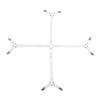 01 Mattress Sheet Clips, Triangle Adjustable Fasteners Suspenders Crisscross for Hotel for Home(White) view 1
