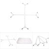 01 Mattress Sheet Clips, Triangle Adjustable Fasteners Suspenders Crisscross for Hotel for Home(White) view 3