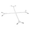01 Mattress Sheet Clips, Triangle Adjustable Fasteners Suspenders Crisscross for Hotel for Home(White) view 4