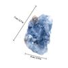 VOSAREA 1pc Natural Celestite Crystal Unique Rough Ore for Making Random Shape Beautiful Gemstone for Healing and Home Decor for Creative Teaching and Collectors view 2