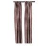 Backdrop King Inc, Buffalo Checkered Country Plaid Gingham Checkered Backdrop Drapes Curtains Panels, Room Divider, 1 Pair - (5 Feet Wide x 8 Feet High, White & Burgundy) view 1