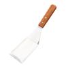 Cabilock 1pc Stainless Steel Slotted Spatula Wooden Handle Versatile Baking and Steak Turner for Kitchen Use for Pancakes Pastries and More Cooking Utensil view 1