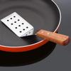 Cabilock 1pc Stainless Steel Slotted Spatula Wooden Handle Versatile Baking and Steak Turner for Kitchen Use for Pancakes Pastries and More Cooking Utensil view 2