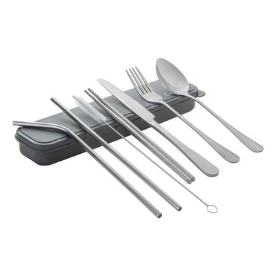 Cuisipro Personal 8 piece Cutlery Sets, Grey, 2 Sets