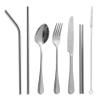 Cuisipro Personal 8 piece Cutlery Sets, Grey, 2 Sets view 2