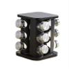 qiuqiu 12 Bottle Rotating Spice Rack Countertop Spice Tower Stainless Steel Spice Storage Box Kitchen Seasoning Storage Organization- view 1
