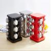 qiuqiu 12 Bottle Rotating Spice Rack Countertop Spice Tower Stainless Steel Spice Storage Box Kitchen Seasoning Storage Organization- view 2