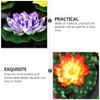 DOITOOL 15pcs Floating Faux Lotus Leaves Simulation Leaves for Fish Aquarium Decoration Lifelike Water Lily Pads for Garden and Fountain Decor view 2