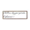 Wooden Framed Sign Ephesians 61 - 13850 - Office/Bedroom/Living Room Wall Art - Children, Obey Your Parents Ephesians 61 white-C11 1550cm PP916 view 1
