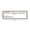 Wooden Framed Sign Ephesians 61 - 13850 - Office/Bedroom/Living Room Wall Art - Children, Obey Your Parents Ephesians 61 white-C11 1550cm PP916 view 2