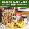 ECO CHIC Foldable Reusable Grocery Bags - Foldable Grocery Bags - Lightweight, Recycled & Reusable Shopping Bag - Waterproof, Packable Tote Fitting in Fine Grocery Bag Carrier view 3
