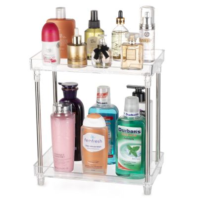 Argox Transparent Bathroom Shelf - Countertop & Sink Storage Organizer