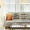 HUYAW Camping-Themed Decorative Throw Pillow Covers, 2 x 18" x 18" Beige Cotton Linen Blend, Rustic Letter Print, Perfect for Home Decor, Camping, Camper Gifts view 2