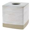 Avanti Linens - Tissue Box Cover, Guest Bathroom Essentials, Modern Home Decor (Drift Collection) view 1