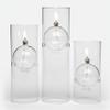 Firefly Fuels Refillable Glass Oil Candle - Transcend 8.38 Hurricane-Style Indoor/Outdoor Lantern. Clean Candle for Dining, Events, and Emergency Lighting. Use with Liquid Paraffin or Lamp Oil view 1