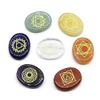 1set Natural Crystals Stone Mixed Quartz 7 Chakra Folk Crafts 30mm for Gifts view 1