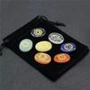 1set Natural Crystals Stone Mixed Quartz 7 Chakra Folk Crafts 30mm for Gifts view 2