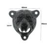 Bear Head Cast Iron Beer Bottle Opener Wall Mounted for Man Cave Decor Gifts (Aged Gold and Black) view 3