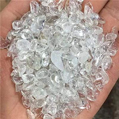 Bulk Crystals Gravel Natural White Clear Quartz Crystal Chips 7-9mm 100g