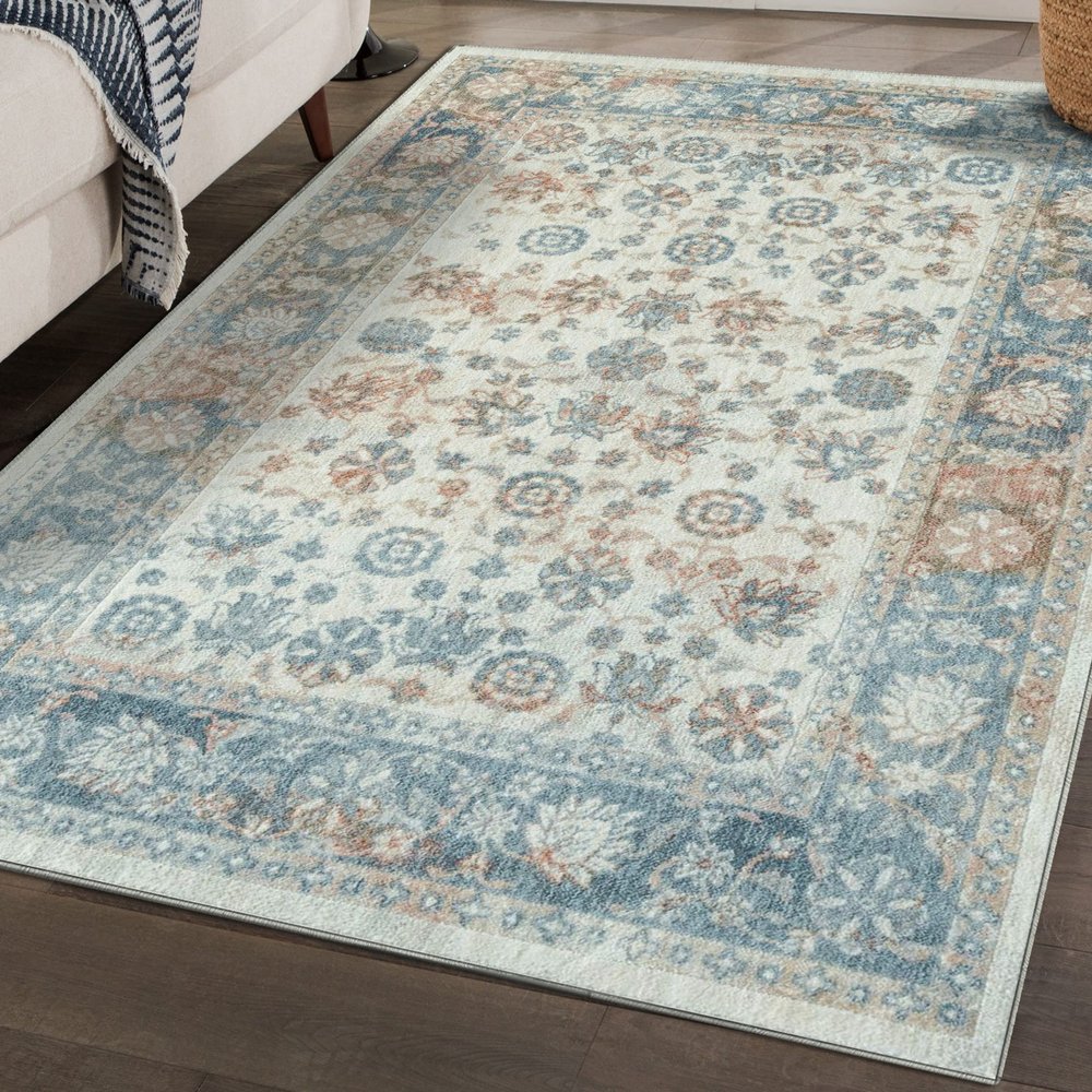 LUXE WEAVERS Patricia Collection 125 Ivory 9x12 Oriental Floral Area Rug
