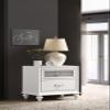 Coaster Home Furnishings - Barzini - Wood - 2-Drawer Nightstand with Felt-Lined Top Drawer, Crystal Hardware, Acrylic Panels and Bun Feet - Bedroom - White - 205892 view 2