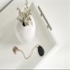 Kate and Laurel Lipton Narrow Decorative Tray; 10 x 24; White and Silver; Chic Accent Tray for Display and Storage view 4