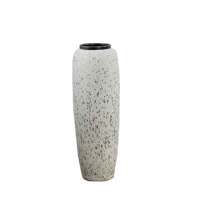 Spotted Vintage Vase, Indoor Living Room Decorative Vase Large Floor Vase Tall Vase(Size:22 * 60CM)