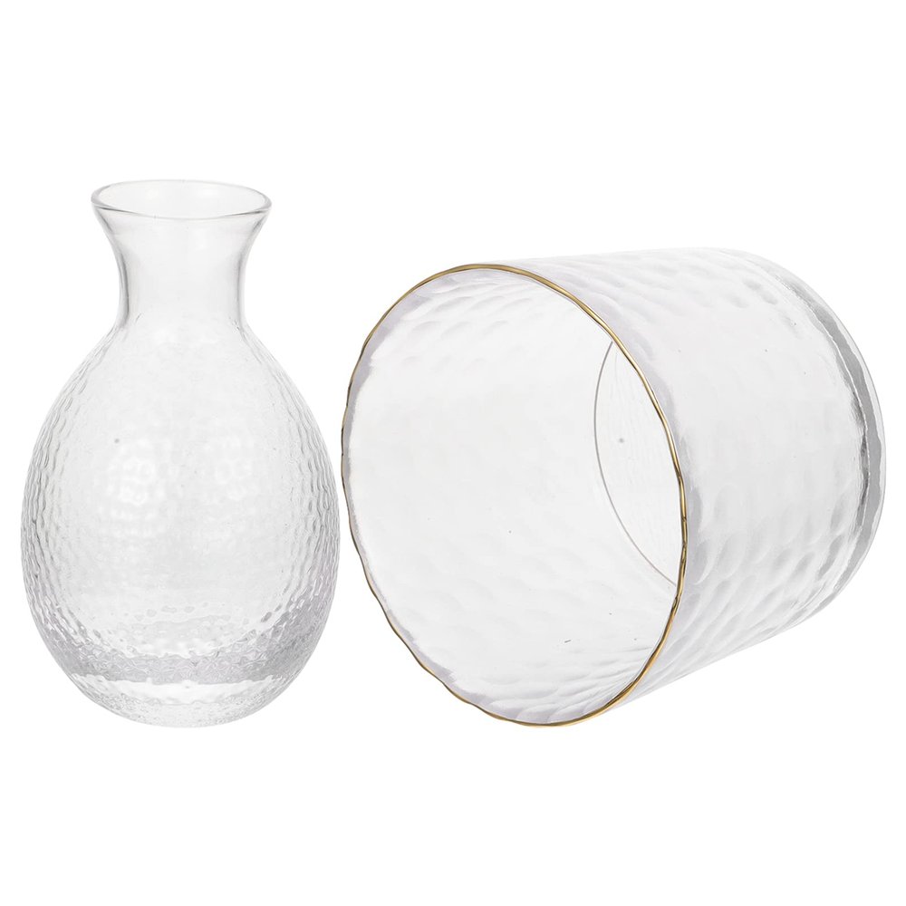 1 Set Ice Bucket Japanese Sake Flagon Sake Bottle Sake Decanter Sake Warm Pot Transparent Decanter Japanese Wine Warmer Sake Pot Ice Container Japanese Wine Decanter