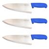 8" Columbia Cutlery Commercial Chef/Cook Knife - Blue Fibrox Handle - Razor Sharp and Dishwasher Friendly (3 Pack - 8" Blue Chef) view 1