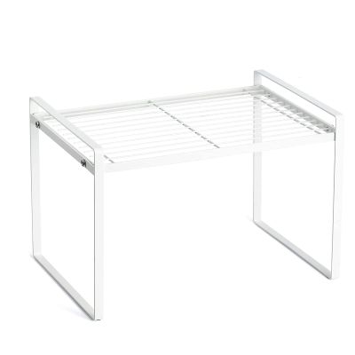 Countertop Organizer, Cupboard Stand Spice Rack, 13" Cabinet Pantry Shelf, Organization and Storage For Kitchen Bathroom Milky White (white, L13" X W8" X H9.4")