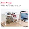 Countertop Organizer, Cupboard Stand Spice Rack, 13" Cabinet Pantry Shelf, Organization and Storage For Kitchen Bathroom Milky White (white, L13" X W8" X H9.4") view 4