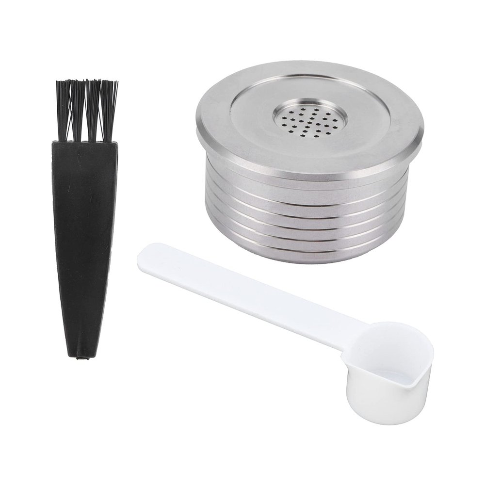 Coffee Filter,Reusable Coffee Capsule with Spoon Brush Fit for DELTA Q NDIQ7323 Coffee Maker Machine