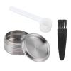 Coffee Filter,Reusable Coffee Capsule with Spoon Brush Fit for DELTA Q NDIQ7323 Coffee Maker Machine view 2