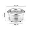 Coffee Filter,Reusable Coffee Capsule with Spoon Brush Fit for DELTA Q NDIQ7323 Coffee Maker Machine view 3